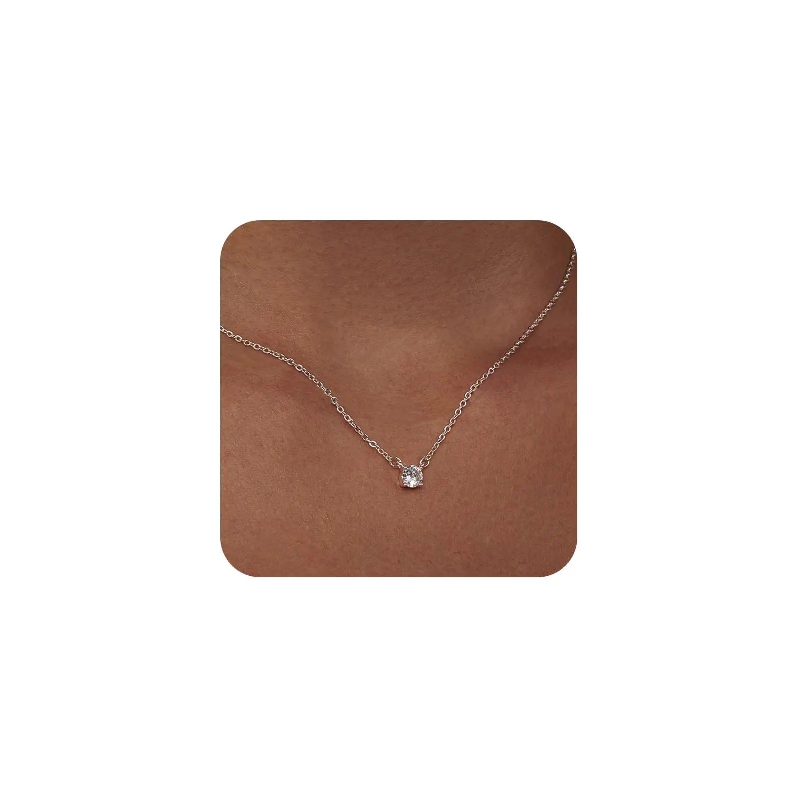 Silver-Round CZ