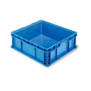 Lewis Bins B649665 ORBIS Stakpak Modular Straight Wall Storage Box, Blue Polyethylene Organiser - 24x22.5x8.687 in., Boxes