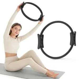 Pilates Ring 14.5’’ for Women, Magic Circle Fitness Equipment, Home Workout Toning, Resistance Training, Core Strength, Inner Thigh Toner, Full Body Pilates, Beginner Friendly Exercise Gear