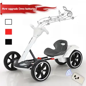 Electric Go Kart For Kids, Dual Motor, Dual Battery Long Endurance, Remote Control For Children's Go-Kart, Slow And Smooth Driving, Foldable Gokart For Children