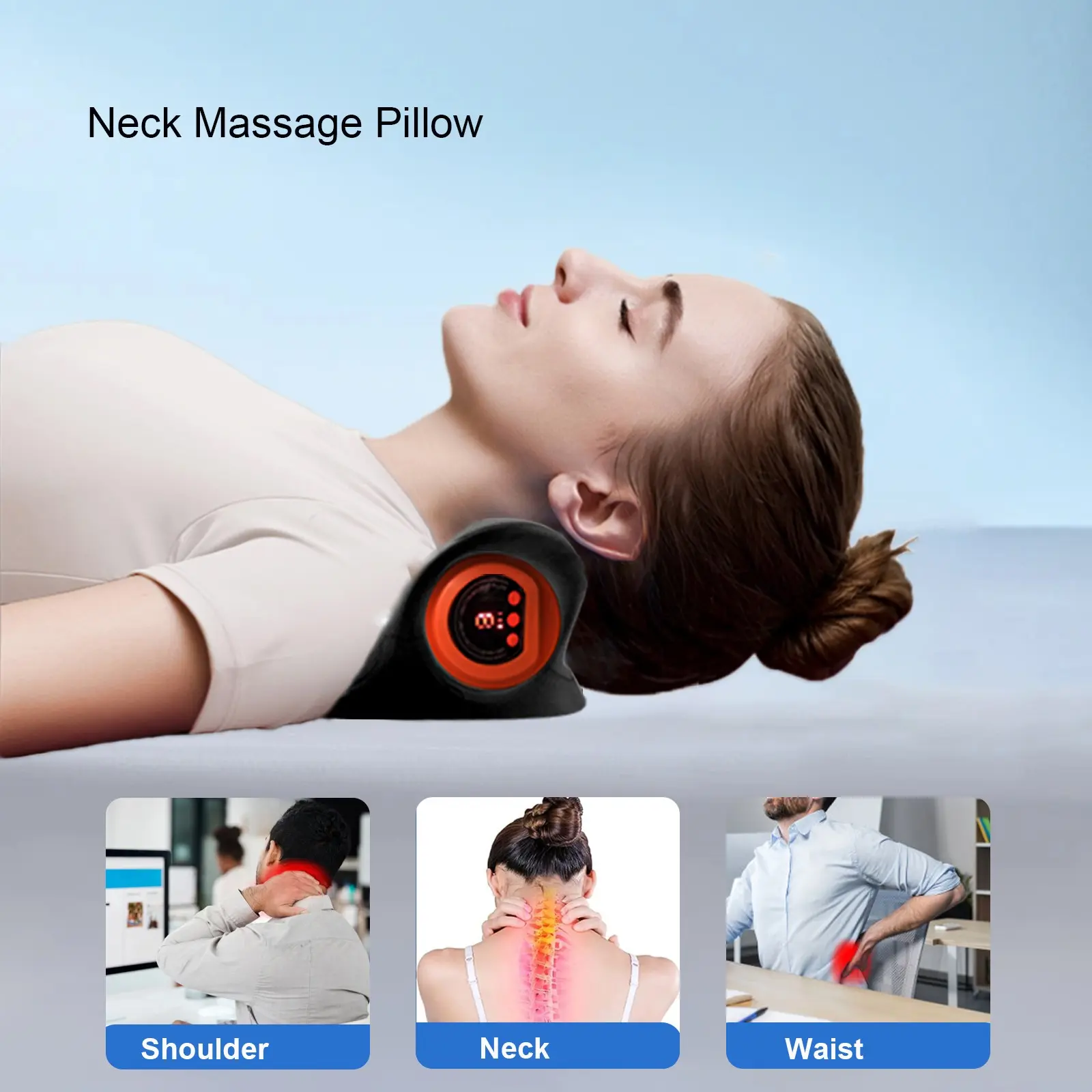 Electric Neck & Shoulder Massager with Heat & Vibration, Neck Shoulder Relaxer, Rechargeable Deep Tissue Massage Pillow, 3 Vibration/massage Modes, Portable, USB Rechargeable Massagers - TikTok Shop Electric Neck & Shoulder Massager with Heat & Vibration, Neck Shoulder Relaxer, Rechargeable Deep Tissue Massage Pillow, 3 Vibration/massage Modes, Portable, USB Rechargeable Massagers - TikTok Shop