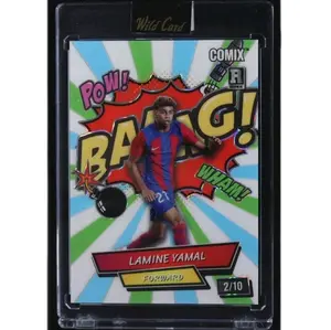 Lamine Yamal Rookie 2/10 Limited Edition  Card 2024 Wild Card Comix (POW! BAANG! WHAM! Card Sealed in Mint Conditions