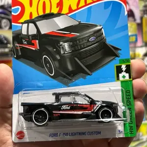 Black Ford f-150 lightning custom Diecast truck 1:64 scale