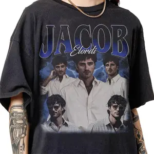 Youth & Adult Retro 90s Vintage Jacob Elordi Bootleg Shirt, Jacob Elordi Graphic Retro Tee, Jacob Elordi Sweatshirt Gifts for Women and Man Unisex T-shirt
