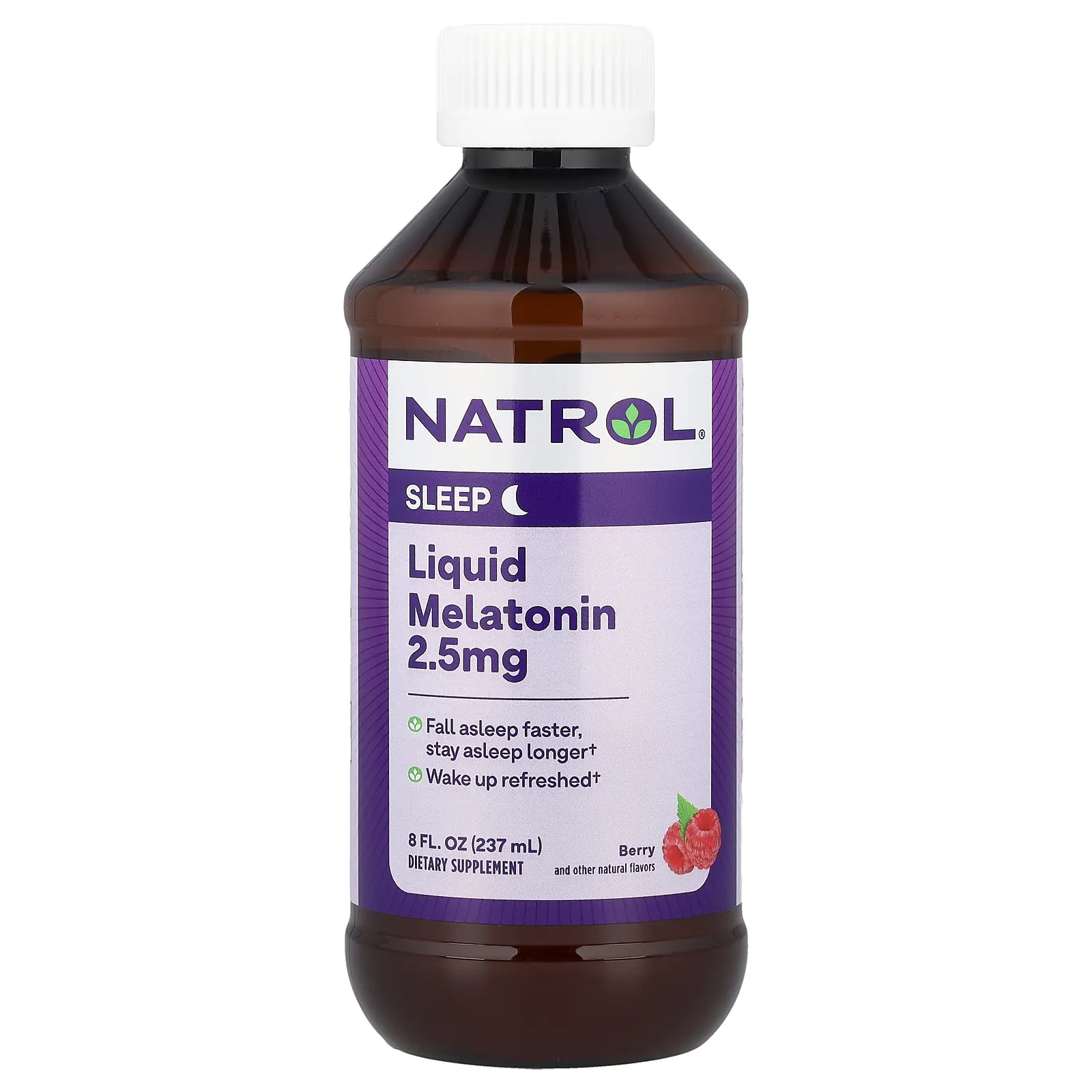 Natrol Liquid Melatonin, Berry, 8 fl oz (237 ml)