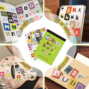 1500+ Ransom Letter Stickers Alphabet Sticker Pack for Journals Planners Scrapbooks DIY Crafts Kids Teens Creative Fun Stationery Collage Art Scrapbooking Letters Quote Projects Aesthetic Planner Supplies