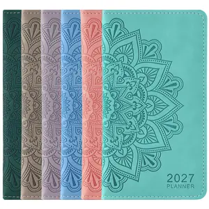 2027 Small Planner, Pocket Planner for Purse, Jan 2027 - Dec 2027, Hardcover Weekly Monthly Calendar with Monthly Tabs, Inner Pocket, Pen Loop, A6 Compact size (3.8" X 7"), for Women Men Organizing