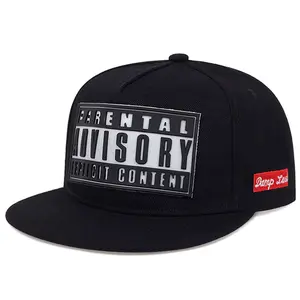 Parental Advisory Snapback Hat | Unisex Streetwear Hip Hop Cap Adjustable Flat Brim