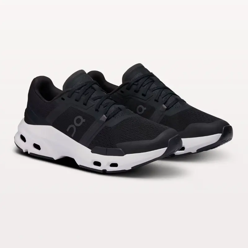 On Women's Cloudpulse Running Shoes, Black & White - Full Size