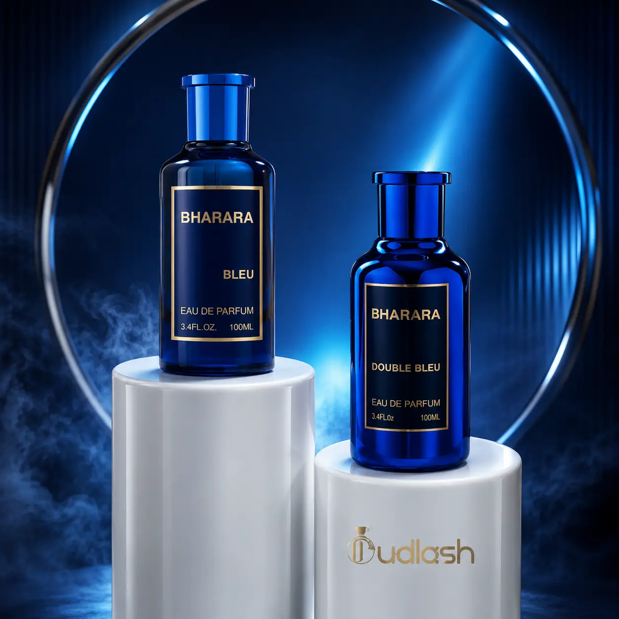 Bharara | Double Bleu + Bleu | Men's Fragrance | 100ML - 3.4OZ | Eau De Parfum | Pineapple- Lemon, and Bergamot