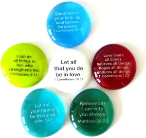 Scripture  Stones, Six of Your Favorite Inspiring  Verses on Translucent and Opaque Rocks, by .Set III.
