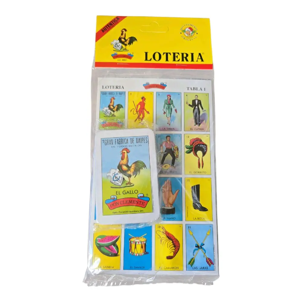Loteria don clemente Mexican Bingo game family fun 10 players Loteria don clemente Mexican Bingo game family fun 10 players