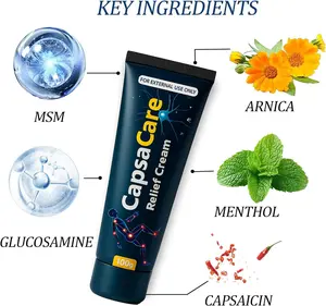 Capsa Neuropathy Relief Cream | Fast Nerve Pain Relief for Burning & Tingling, Relieves Muscle Cramps & Tension, Improves Sleep, Ideal for Feet, Legs, Hands & Arms, Nighttime Care Formula with Capsaicin, Arnica, Menthol, MSM & Glucosamine