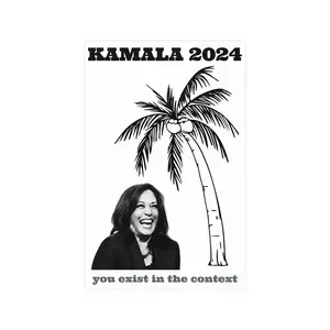 Kamala Poster Coconut Tree - Kamala Harris 2024 Merch Matte Poster
