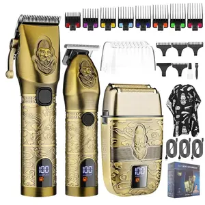 2024 Suttik Professional Hair Clippers for men ，hair clipper set gifts for father & Electric Shavers Razor & Beard Trimmer Hair Trimmer for Men Haircut,3 in 1 Cordless Men's Hair Cutting Kit Barber Clippers and Trimmers Set barber  clippers