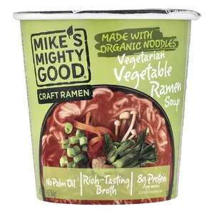 Mike's Mighty Good Craft Ramen, Vegetarian Vegetable Ramen Soup, 1.9 oz (54 g)