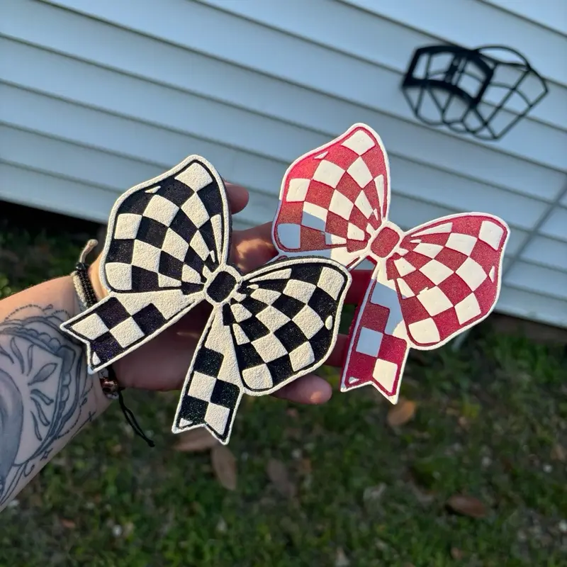 Checkered Bow Freshie Checkered Bow Freshie