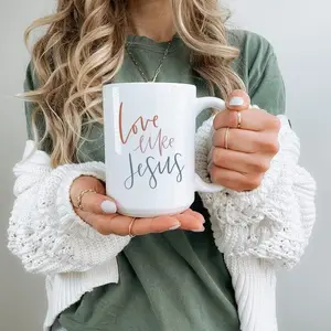 Love Like Jesus Coffee Mug Christian Easter Gift from Daughter Bible Study