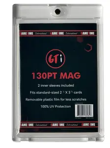 MAGS Pack of 5 130pt Clear with Inner Sleeves, UV Protection, Removable Film for Scratch Prevention