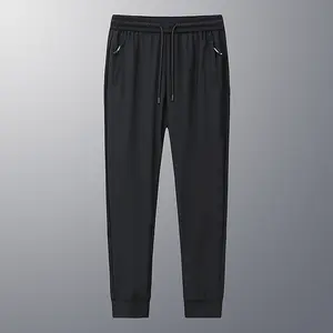 Men's Sweatpants - Menswear, Athleisure Style Pants with Zip Pockets, Elastic Waist Drawstring, Lightweight Breathable Dry Fit, All Seasons Athletic Joggers for Workout, Casual Beach Pants