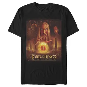 Men's The Lord of the Rings Two Towers Saruman and the Eye of Sauron T-Shirt
