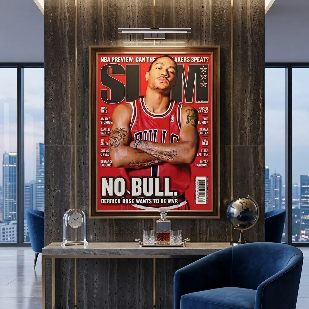 Derrick Rose Chicago Bulls NBA Slam Cover Poster