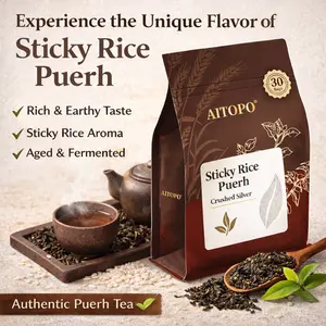 Sticky Rice Puerh Tea Ripe Shu Pu'er , Yunnan China everyday Health Tea