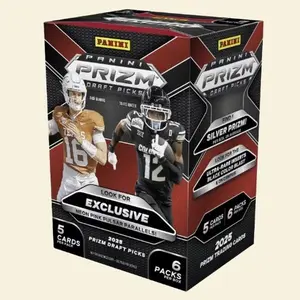 Panini 2025 Prizm Draft Picks Trading Cards - 5 Cards Per Pack, 6 Packs Per Box, Neon Pink Pulsar Parallel, Exclusive Edition