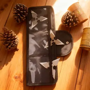 3-Piece Metal Skill Throw Set | Backyard Practice & Outdoor Fun | Includes Protective Sheath, Durable Collectible Design