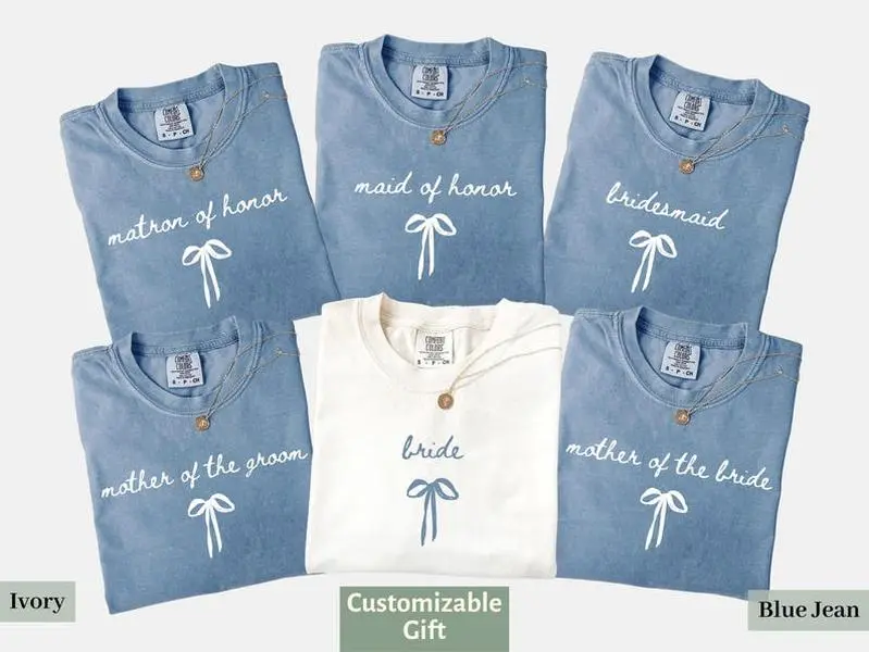 Bridal Party Comfort Colors Shirt, Personalized Gift For Bride, Bachelorette Bridesmaid Proposal Shirt, Matron of Honor Shirt Wedding Party