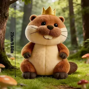 Soft Plush Toys, King George Movie Beaver Plush Toy, Cute Animal Stuffed Dolls for Young People