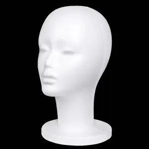 1 Pack  Wig  Stand for wigs Female Styrofoam Mannequin  Wig Display for Style, Model, Display Hair, Hats, Hairpieces, Mask , Salon and Travel