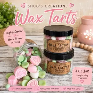 Hand-Poured Highly Scented 4 oz Wax Tarts - Wax Melts Aroma Fragrance Freshener for Home Fragrance Accessories