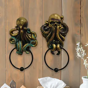 [1pc Cthulhu Skeleton Door Hanging] 1pc, Halloween Gift Decoration Cthulhu Octopus Skeleton Door Hanging Home Decoration Resin Craft, Door Decor, Hanging Wall Art, Hanging Ornament, Room Decor, Wall Decor Hangable