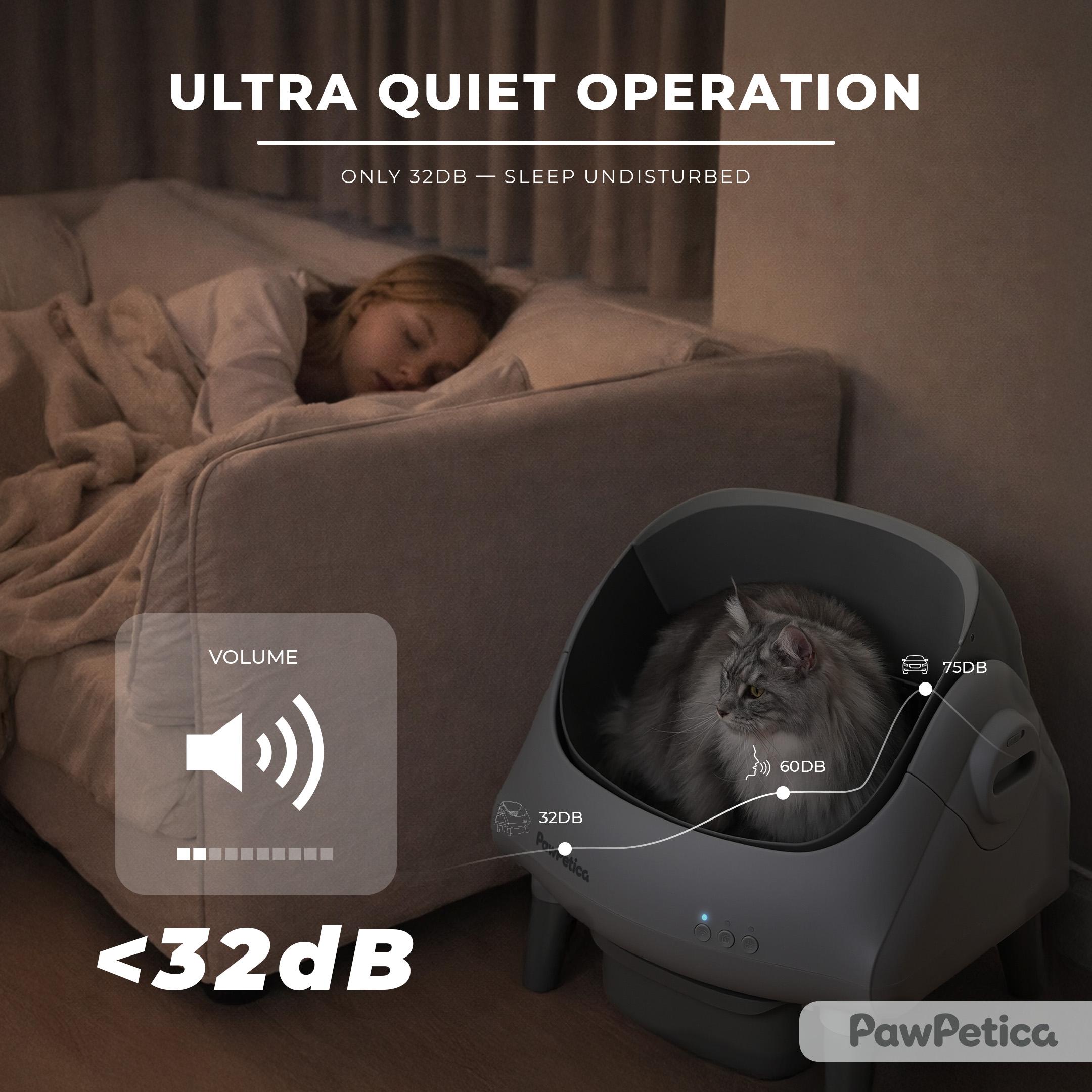 PawPetica Automatic Litter Box – Self-Cleaning, Hands-Free Cleaning, Odor-Free, Designed for Modern Cat Owners
