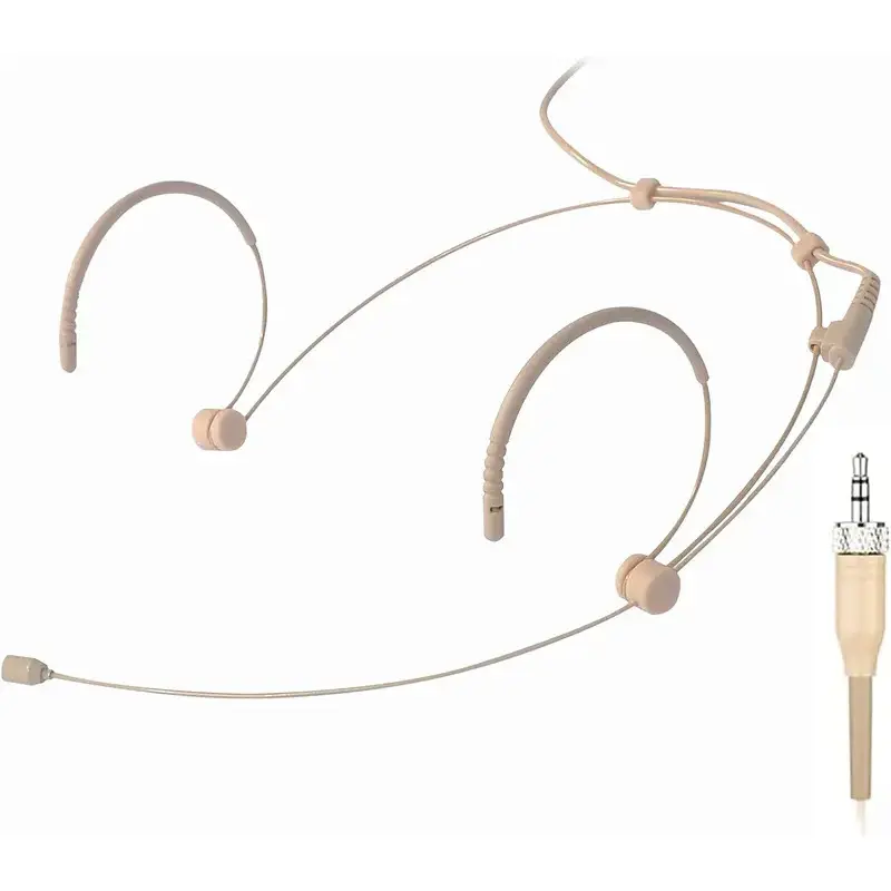 Microphone Headset Headworn Earset Over Ear Hanging Mic for Sennheiser Wireless System Bodypack Transmitter, Ideal for Lectures, Audio, Headphone Mic