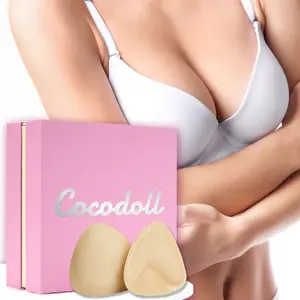 COCODOLL Women's Seamless Adhesive Bra Inserts - Lightweight Sticky Push-Up Pads, Discreet Everyday Accessories for Instant Cleavage Enhancement in Fashion Outfits