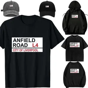 Oversize Acid Wash,Hooded sweatshirtt,Transfer，long-sleeved T-shirt-DIY-Unisex-Hat-Liverpool Football Team Anfield Road Street, Sign