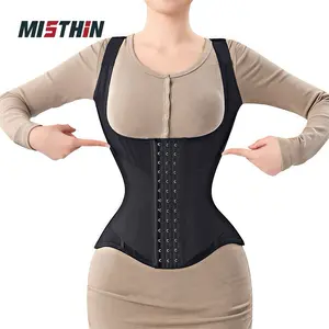 MISTHIN Waist Trainer for Women for Tummy bridle Sports Workout Hourglass Vest Waist Cincher with Adjustable Shoulder Strap