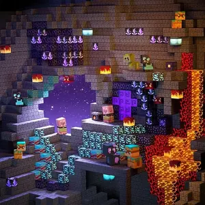 New Minecraft Magnetic Building Blocks Toy, Creative Kids Assembly Puzzle Set, Disassemble Beads for Endless Fun, Attractive Magnetic Particles Collection