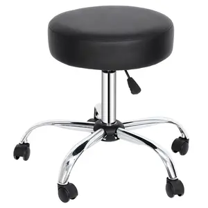 SuperDeal Spa Stool Hydraulic Rolling Chair Backless Tattoo Facial Massage Salon Stool