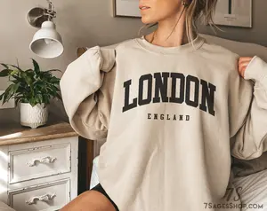 London Sweatshirt, England Sweatshirt, Aesthetic, London Gifts, London Sweater, UK Sweatshirt TTS 1 1511x01