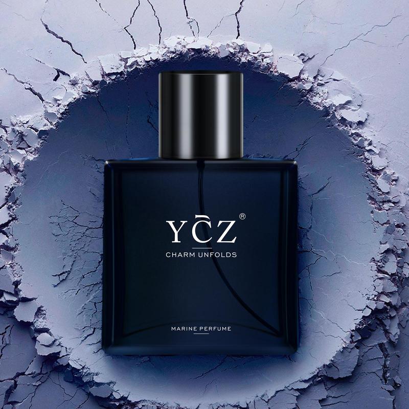 YCZ Midnight Gentleman Eau de Parfum for Men 50ml Lasting Oriental Woody Scented Cologne with Vanilla Orchid Sandalwood Notes Marine Perfume Edp Fragrance Matte Box