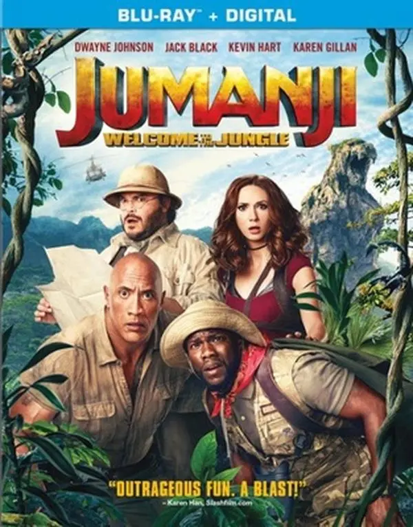 Used Book - Jumanji: Welcome to the Jungle (Blu-ray) - English, Featuring Dangerous Themes, Hart, Teenagers, Dwayne, Kevin, Jumanji Fans