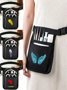 Nurse Multi-Functional Tool Belt Fanny Pack, Feather Series With Adjustable Shoulder Strap, Utility Nurse Tool Belt Waist Pouch Bag For Men, Medical Pocket Organizer For Scissors Stethoscope Bandage Emergency Supplies, Zipper Belt Bag