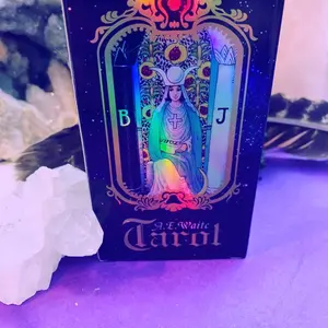 Holographic Tarot Deck Rainbow Flash Design