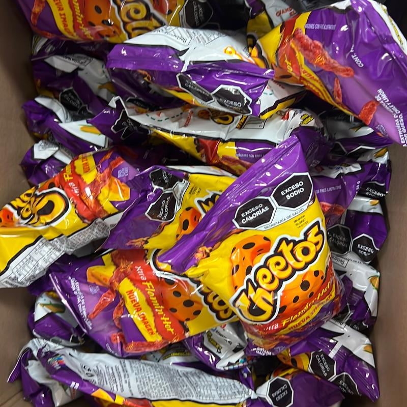 10PACK Cheetos flamin Crispy Crunchy Spice Chilli hot MEXICAN CHIPS Spicy Snack 55grs ea