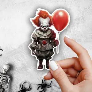 Cute Pennywise IT Halloween Sticker