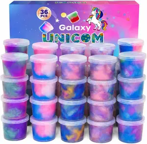 Summer Gift 36-Pack Galaxy Slime  | Super Soft, Non-Sticky Stress Relief Slime | Fun Party Favors & Easter Basket Stuffers for Kids & Adults