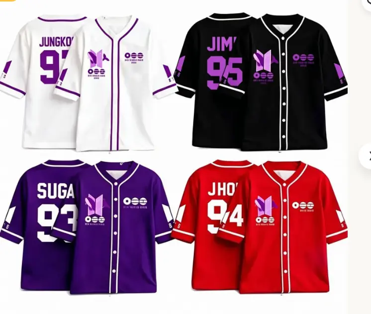 2026 World Tour Jersey, Arirang Concert Jersey, Personalized Name and Number Fan Shirt, Music Tour Inspired Baseball Jersey, Matching Friends Concert Shirt, Birthday Gift for Music Lovers